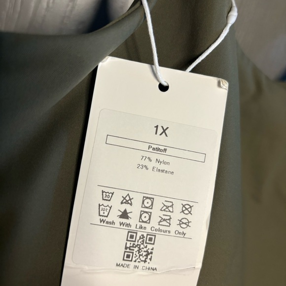 🎄🎁Halara 1X New Padded Cropped Yoga Cami / Bra Olive Green - Picture 6 of 11